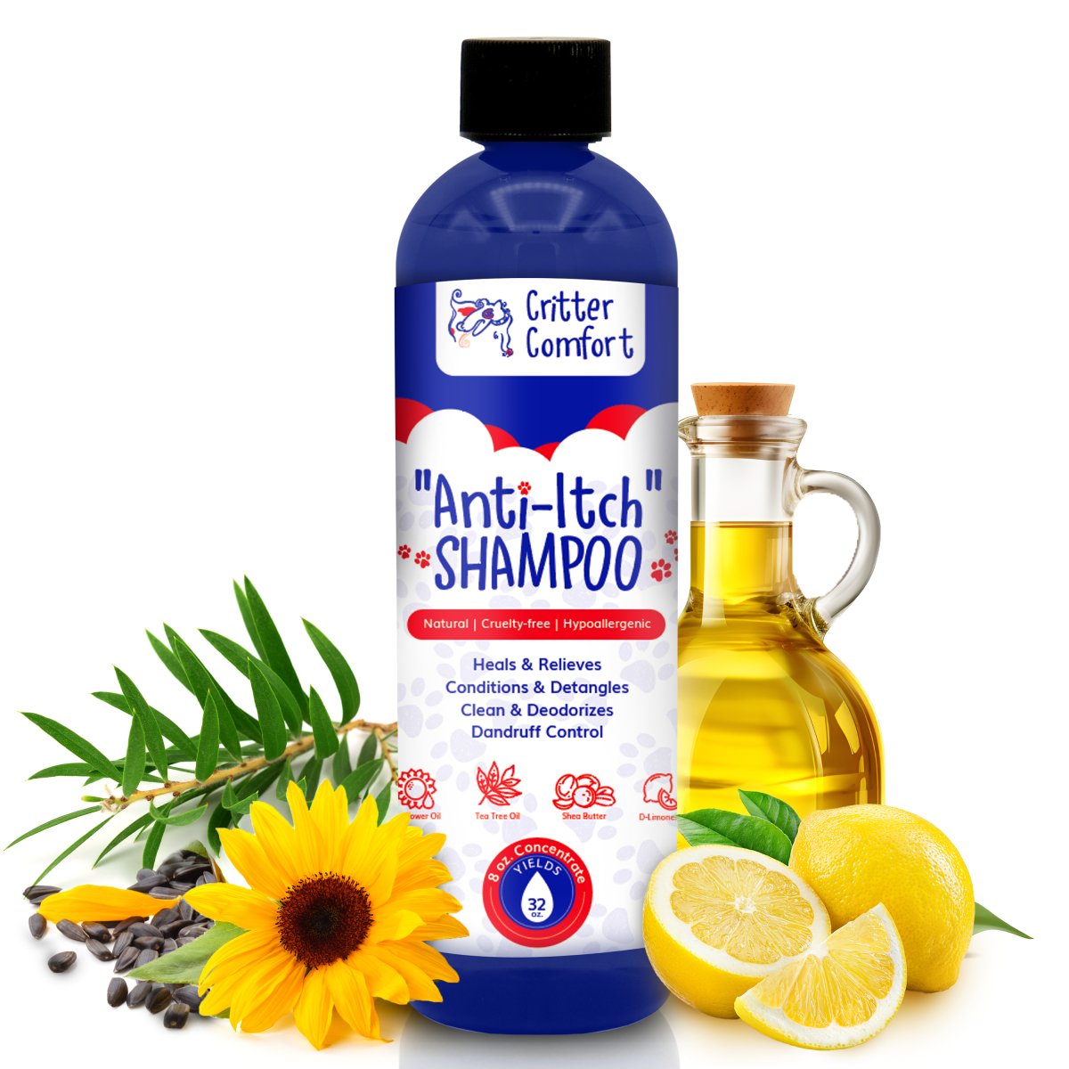 Best Dog Shampoo for Itchy Skin, Allergy Dandruff Relief