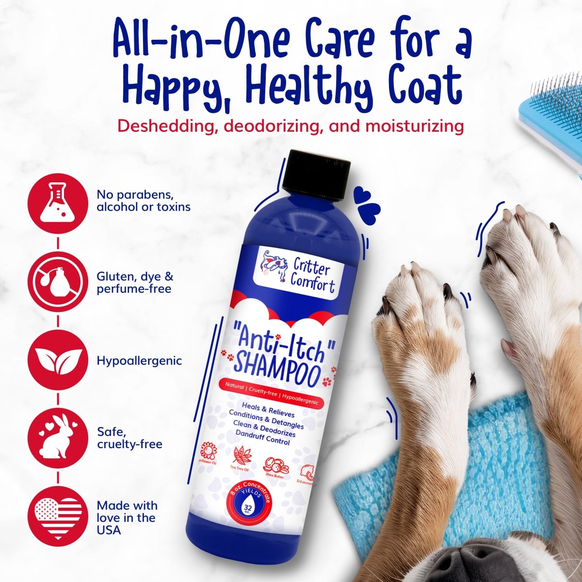 Best Dog Shampoo Itchy Skin Relief - Critter Concepts