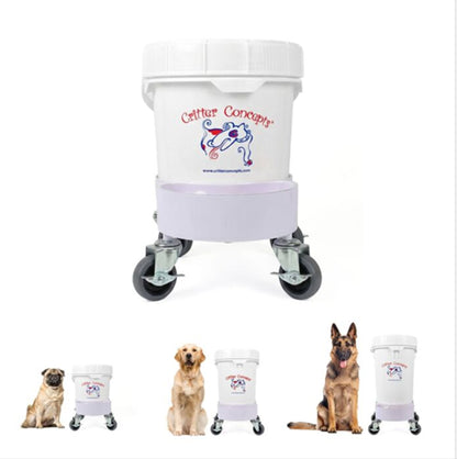 raised dog feeder