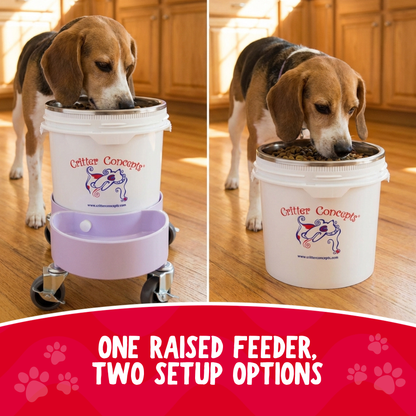 Elevated Feeding System for Medium to Large Dogs