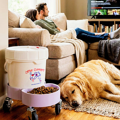 Base Feeder System — 7" Raised Feeding with Rolling Base